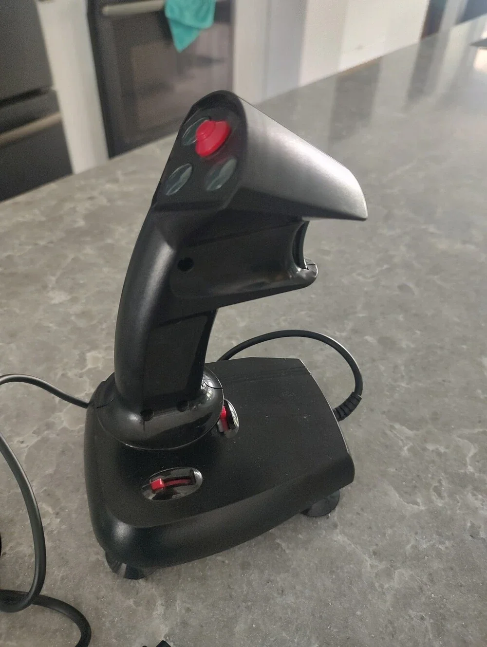 Vintage CompUSA Battle Gear 3D flight joystick-untested.